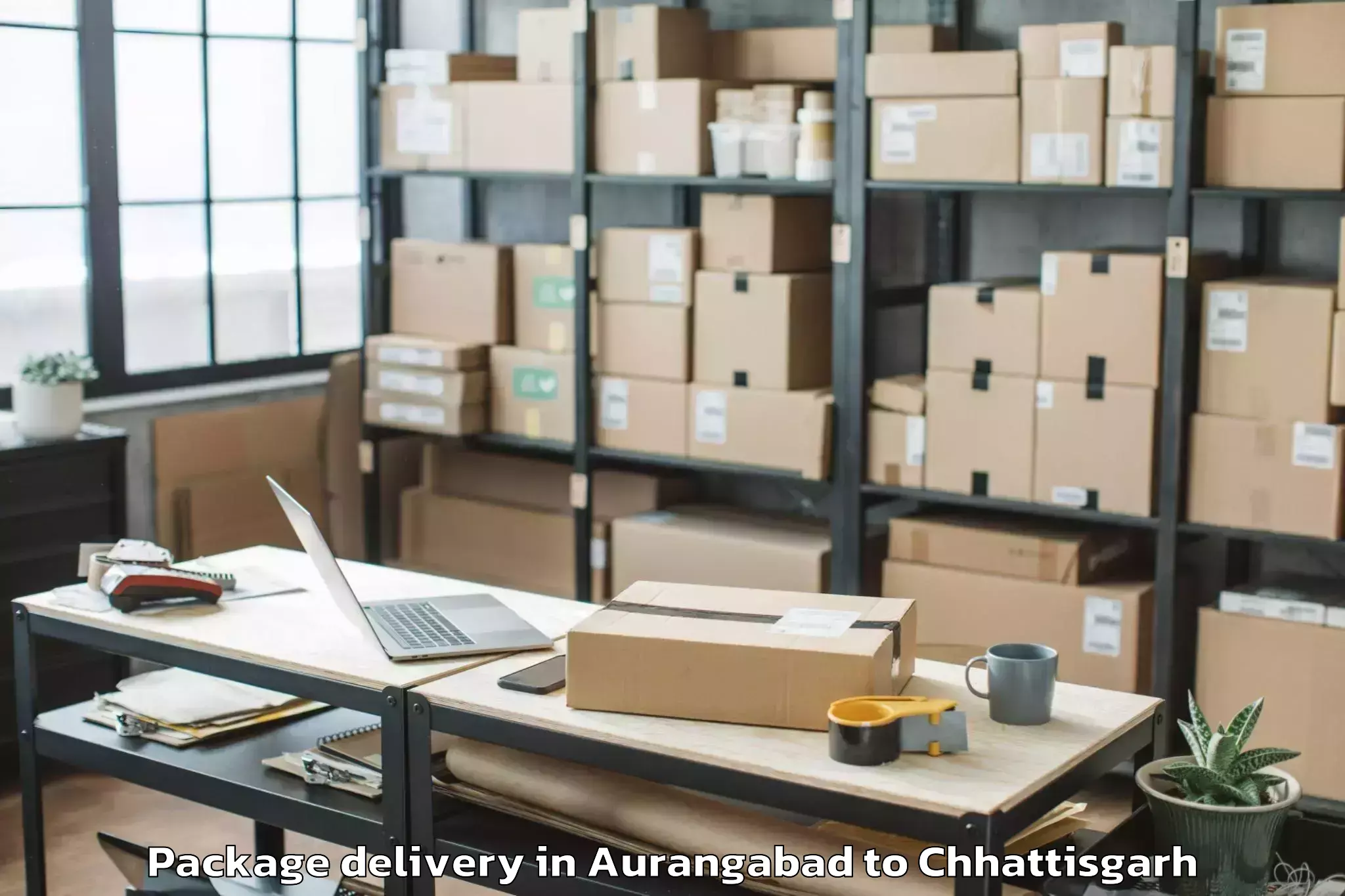 Reliable Aurangabad to Pithora Package Delivery